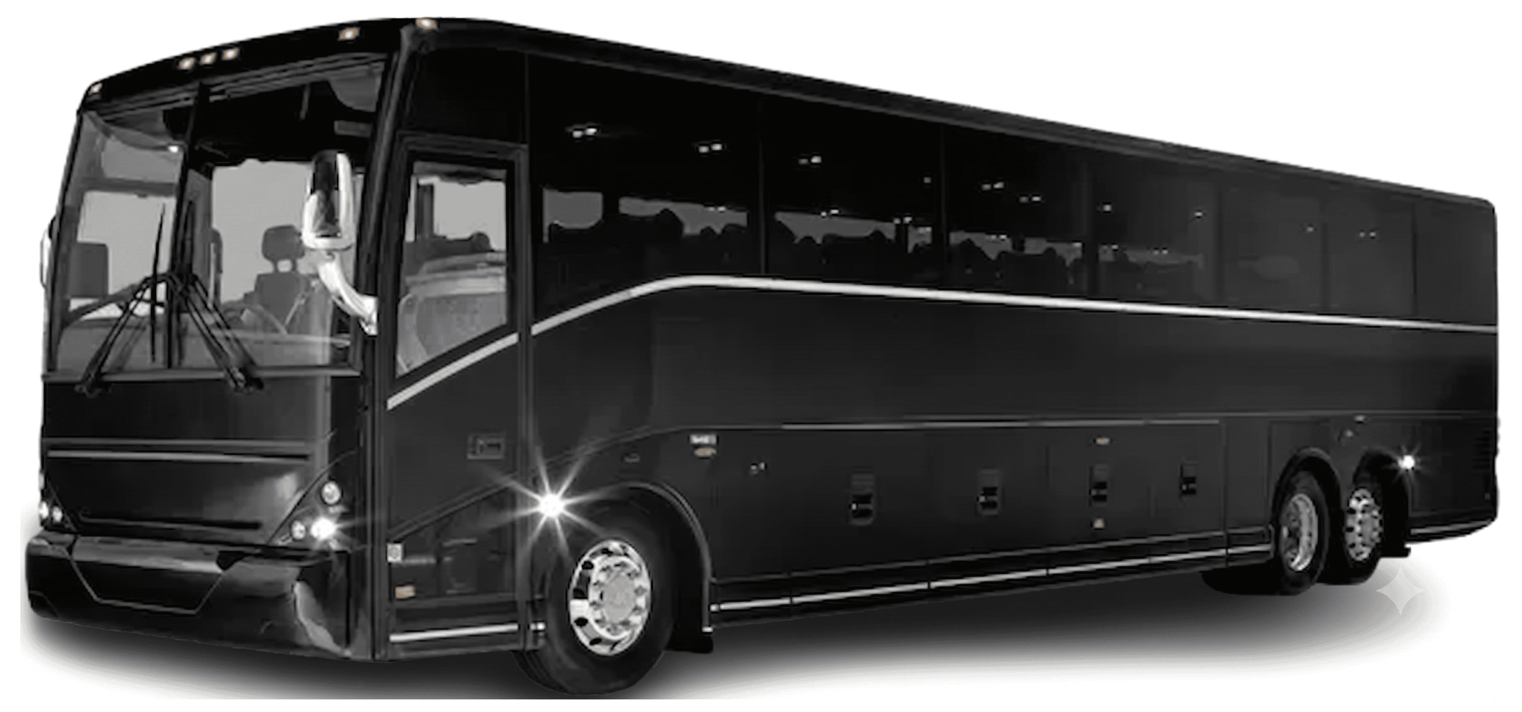 Executive bus for large group transportation