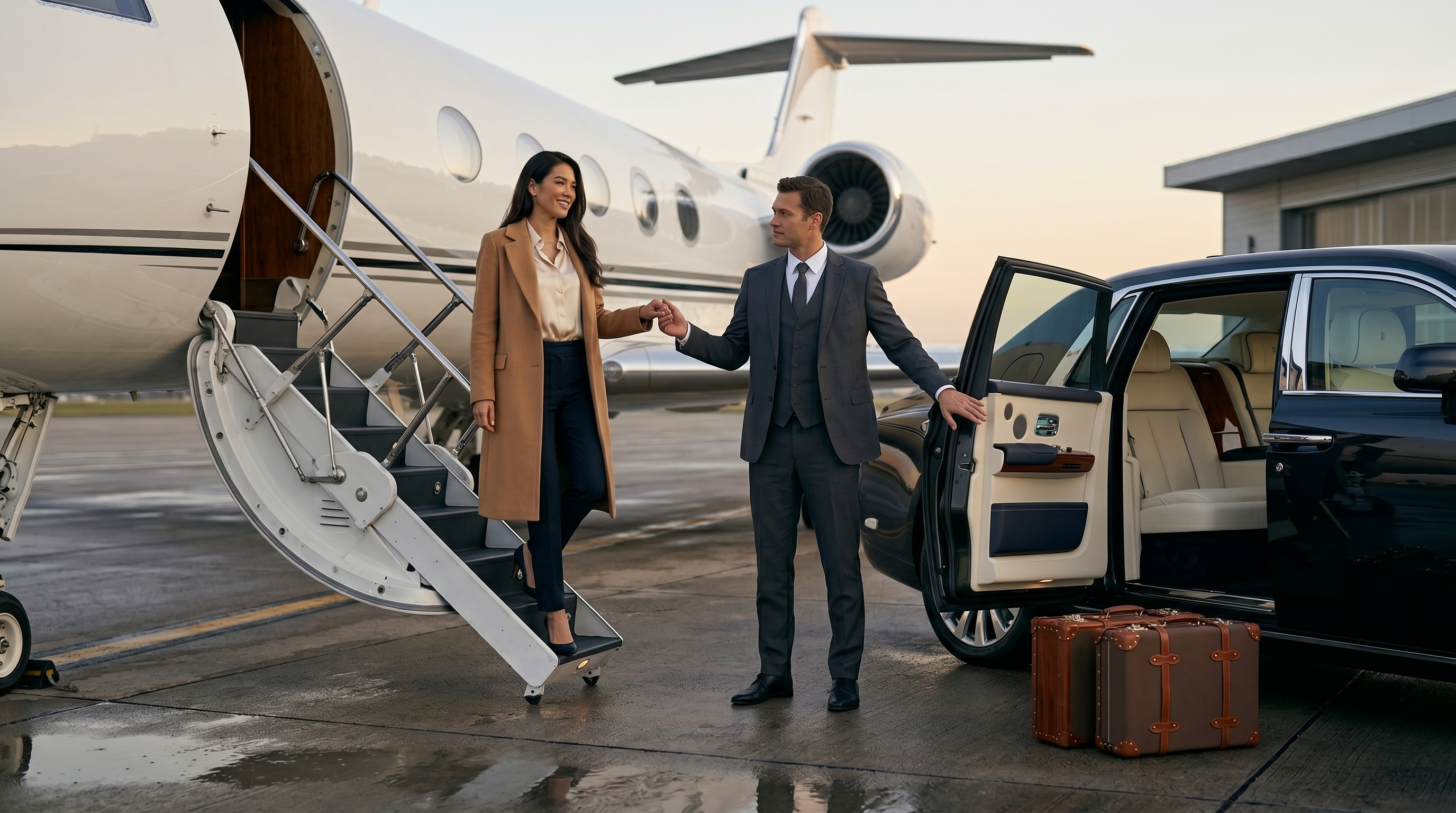 Airport transfer luxury vehicle